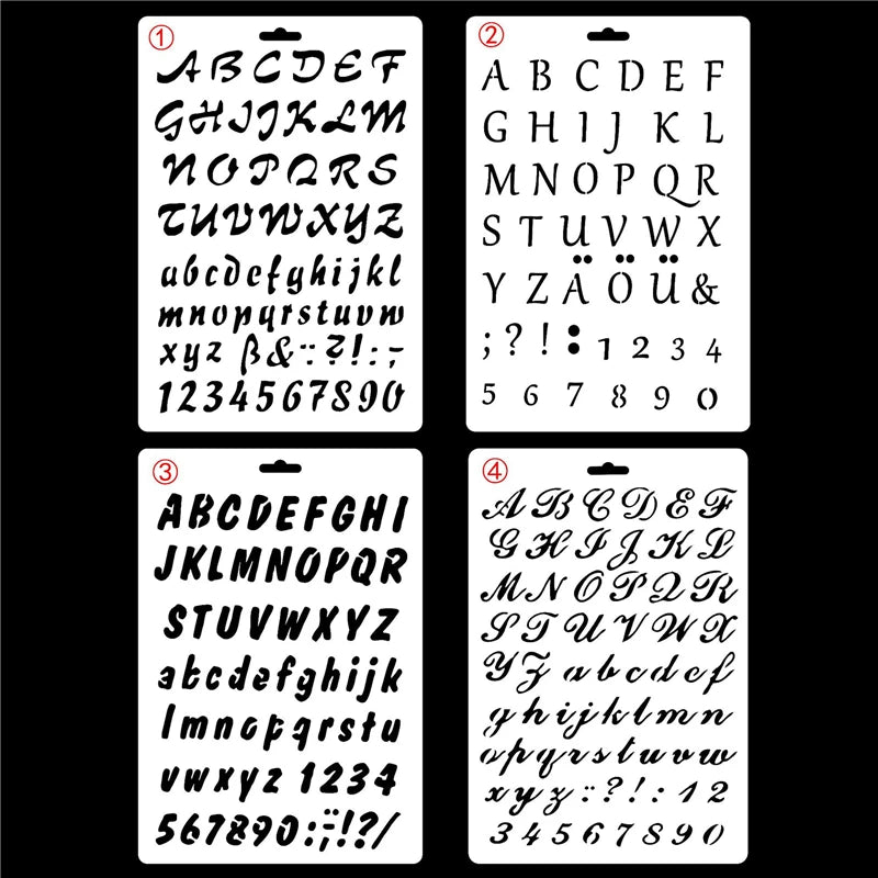 Lettre pochoir peinture