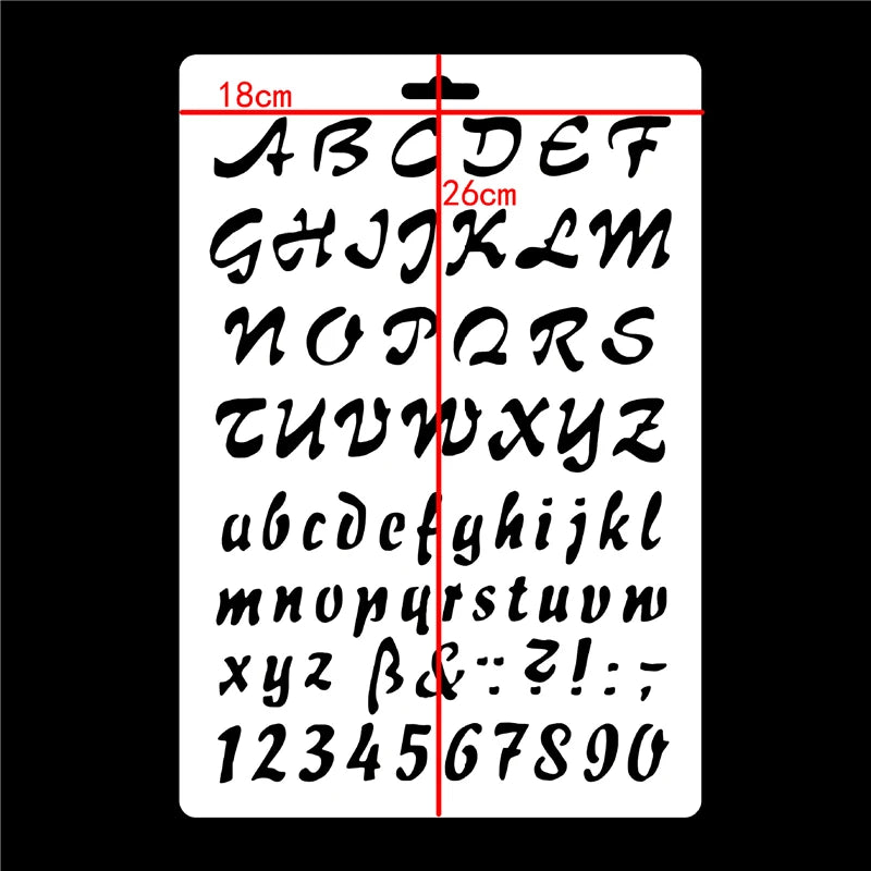 Lettre pochoir peinture