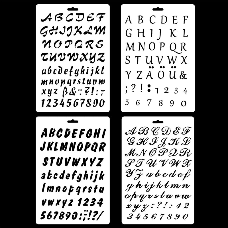 Lettre pochoir peinture