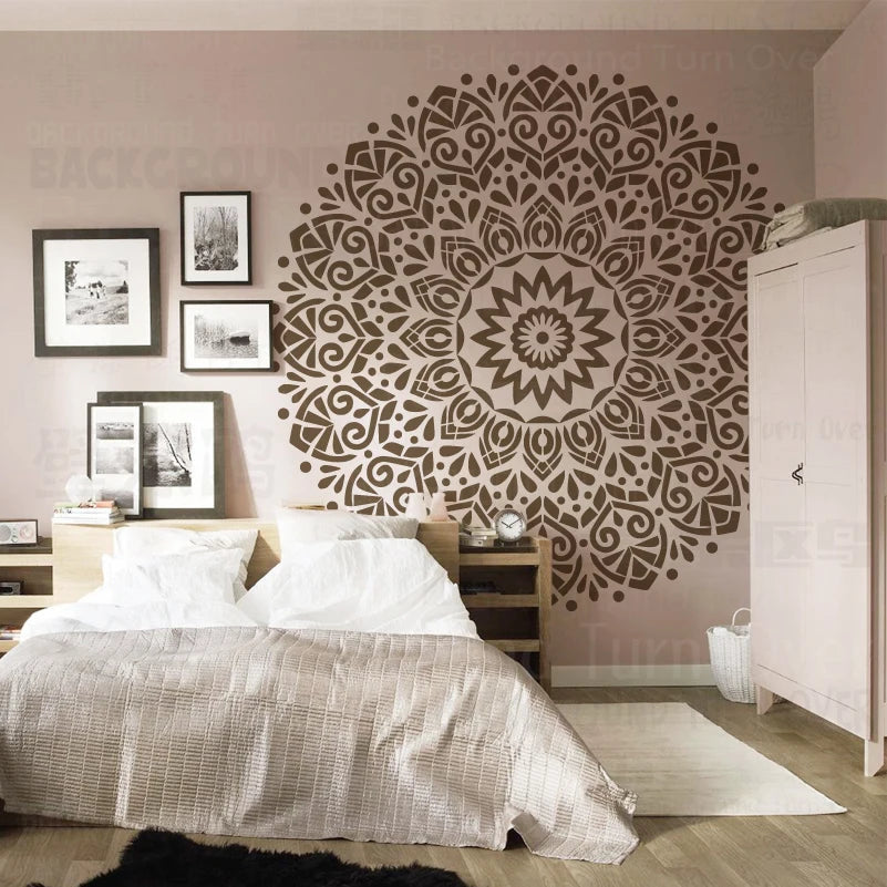 Pochoir rond peinture murale