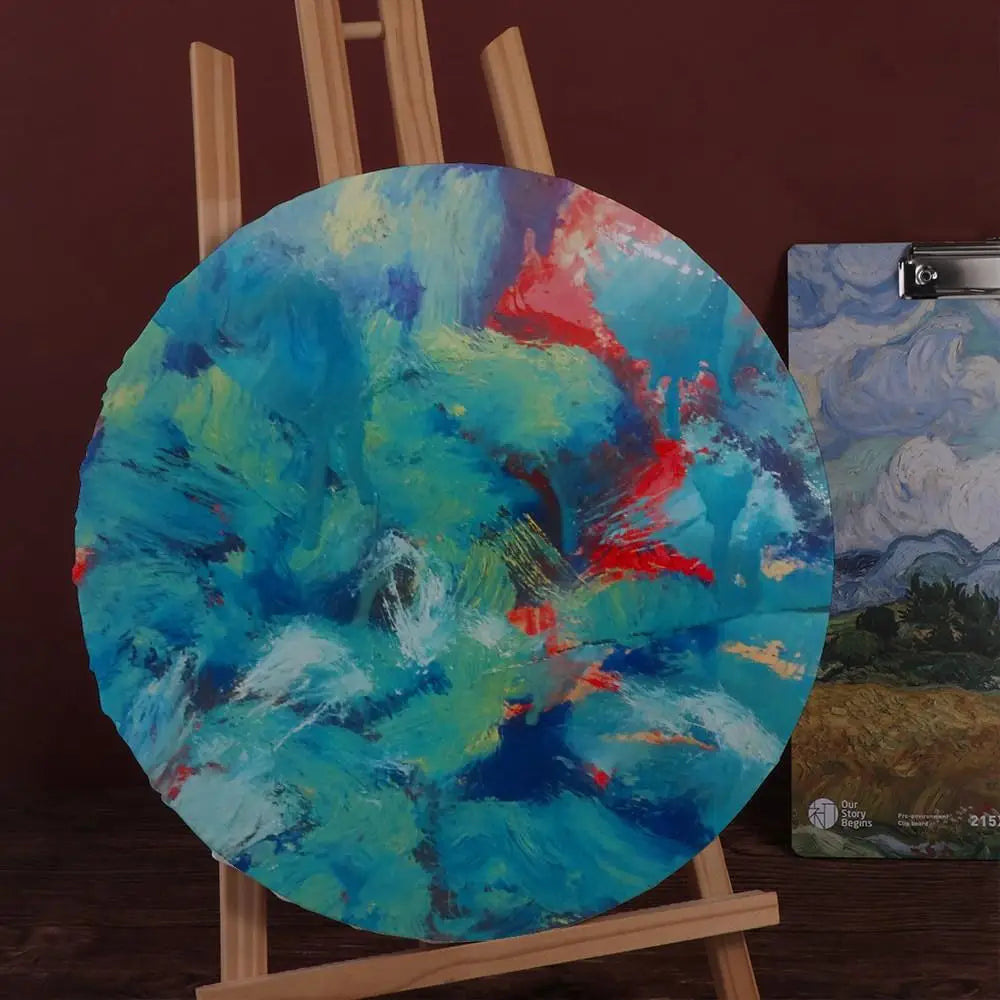 Toile ronde peinture
