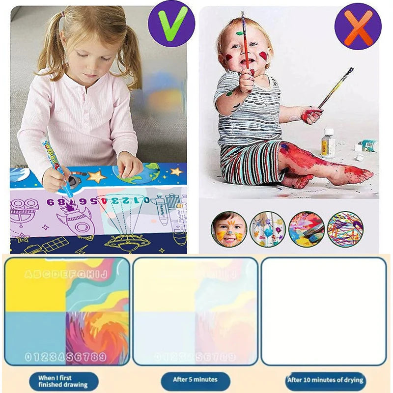 Peinture magique enfant
