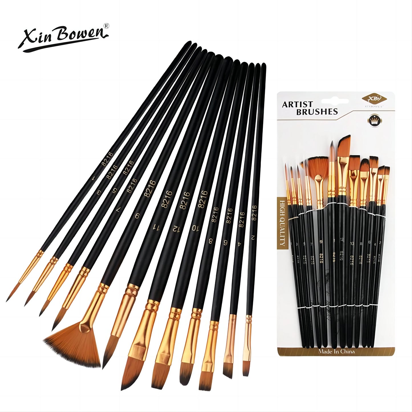 Pinceaux pour peinture acrylique